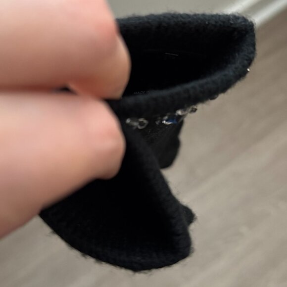 Ann Taylor Sparkling Embellished Soft Knit Gloves - Picture 6 of 7